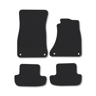 Car Mat Co Audi A5 (2006-2016) (Coupe  Cabriolet) Rubber Car Mats Heavy-Duty Tailored Fit from B&Q