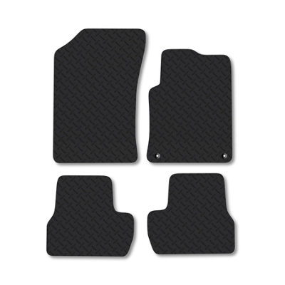 Car Mat Co Citroen C3 (2010-2017) 5mm Rubber Premium Car Mats Heavy-Duty Tailored Fit from B&Q