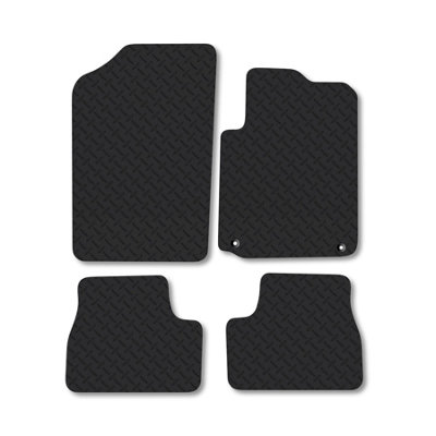 B&Q -  Citroen Ds3 (2010-2016) 5mm Rubber Premium Car Mats Heavy-Duty Tailored Fit