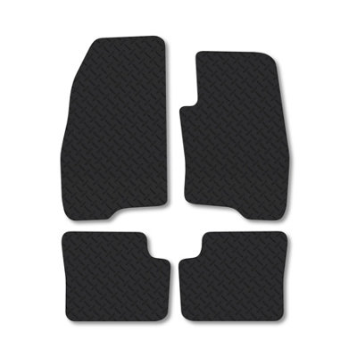 Car Mat Co Fiat Grande Punto (2006-2012) 5mm Rubber Car Mats Heavy-Duty Tailored Fit from B&Q