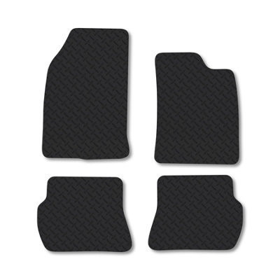 Car Mat Co Ford Fiesta (2002-2008) (Mk5) 5mm Rubber Car Mats Heavy-Duty Tailored Fit from B&Q