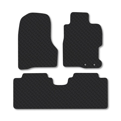 Car Mat Co Honda Civic (2001-2005) (5 Door) 5mm Rubber Car Mats Heavy-Duty Tailored Fit from B&Q