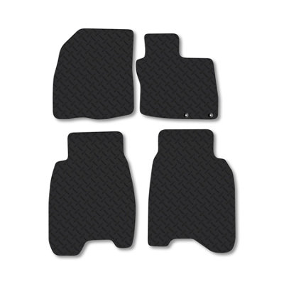 Car Mat Co Honda Civic (2006-2008) 5mm Rubber Premium Car Mats Heavy-Duty Tailored Fit from B&Q