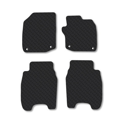 Car Mat Co Honda Civic (2012-2017) 5mm Rubber Premium Car Mats Heavy-Duty Tailored Fit from B&Q
