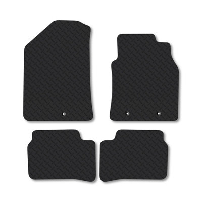 Car Mat Co Hyundai I10 (2014-2020) 5mm Rubber Premium Car Mats Heavy-Duty Tailored Fit from B&Q