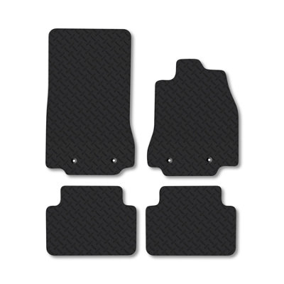 Car Mat Co Jaguar Xf (2008-2015) 5mm Rubber Premium Car Mats Heavy-Duty Tailored Fit from B&Q