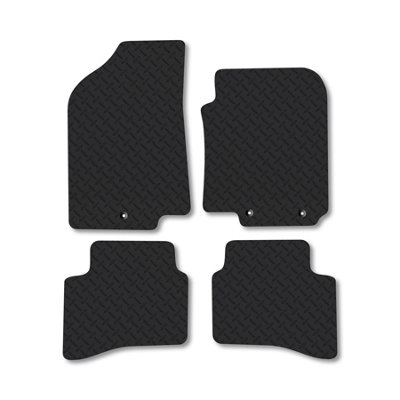Car Mat Co Kia Rio (2011-2017) 5mm Rubber Premium Car Mats Heavy-Duty Tailored Fit from B&Q