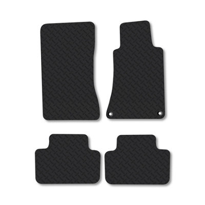 Car Mat Co Mercedes C-Class 2000-2007 (W203) (Saloon  Estate) Rubber Car Mats Heavy-Duty from B&Q