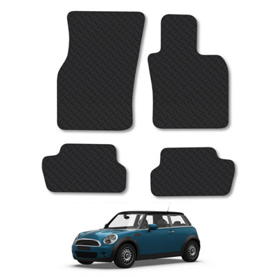 Car Mat Co Mini Cooper (2014-2024) (3 Door) (F56) 5mm Rubber Car Mats Heavy-Duty Tailored from B&Q