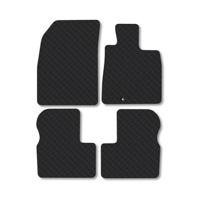 Car Mat Co Nissan Micra (2010-2017) 5mm Rubber Premium Car Mats Heavy-Duty Tailored Fit from B&Q