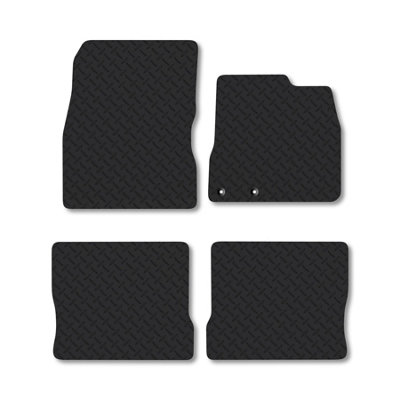 Car Mat Co Nissan Note (2013-2017) 5mm Rubber Premium Car Mats Heavy-Duty Tailored Fit from B&Q