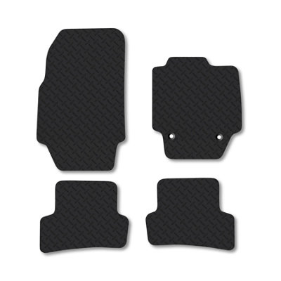 Car Mat Co Renault Captur (2013-2020) 5mm Rubber Car Mats Heavy-Duty Tailored Fit from B&Q