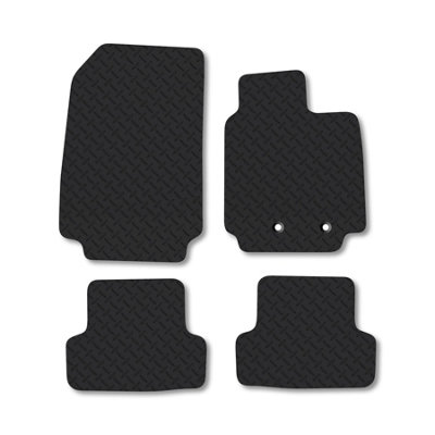 Car Mat Co Renault Clio (2006-2013) 5mm Rubber Premium Car Mats Heavy-Duty Tailored Fit from B&Q