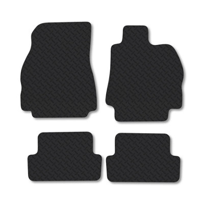 Car Mat Co Renault Megane (2003-2008) 5mm Rubber Car Mats Heavy-Duty Tailored Fit from B&Q