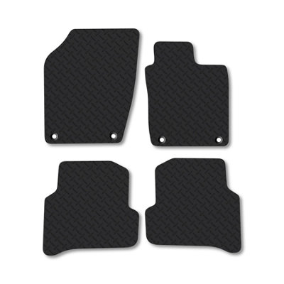 Car Mat Co Skoda Fabia (2015-2021) 5mm Rubber Premium Car Mats Heavy-Duty Tailored Fit from B&Q
