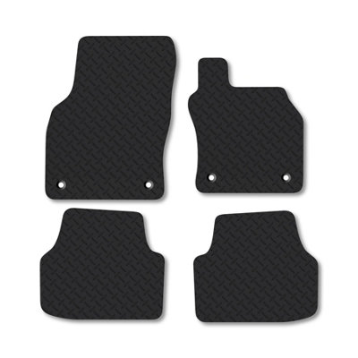Car Mat Co Skoda Octavia (2013-2020) 5mm Rubber Premium Car Mats Heavy-Duty Tailored Fit from B&Q