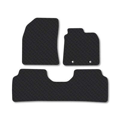 Car Mat Co Toyota Avensis (2011-2018) 5mm Rubber Car Mats Heavy-Duty Tailored Fit from B&Q