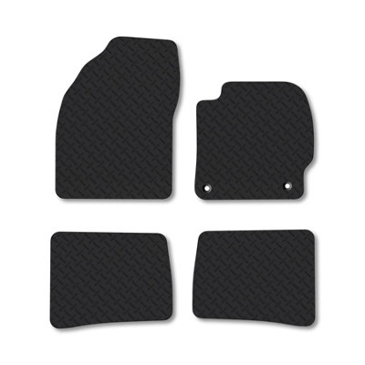 Car Mat Co Toyota Prius (2012-2016) 5mm Rubber Premium Car Mats Heavy-Duty Tailored Fit from B&Q