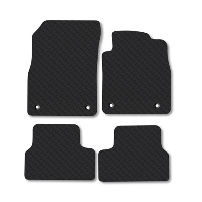 Car Mat Co Vauxhall Astra J (2010-2015) 5mm Rubber Car Mats Heavy-Duty Tailored Fit from B&Q
