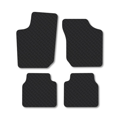 Car Mat Co Vauxhall Corsa B (1994-2001) 5mm Rubber Car Mats Heavy-Duty Tailored Fit from B&Q