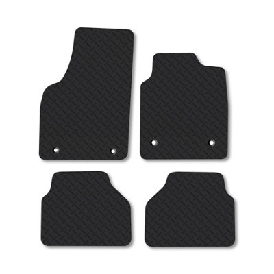 Car Mat Co Vauxhall Meriva A (2003-2010) 5mm Rubber Car Mats Heavy-Duty Tailored Fit from B&Q
