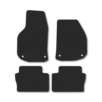 Car Mat Co Vauxhall Zafira B (2006-2014) 5mm Rubber Car Mats Heavy-Duty Tailored Fit from B&Q