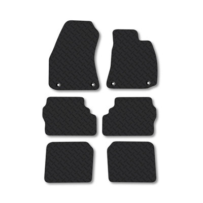 Car Mat Co Vauxhall Zafira A (1998-2005) 5mm Rubber Car Mats Heavy-Duty Tailored Fit from B&Q