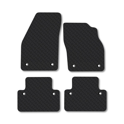 Car Mat Co Volvo V50 (2004-2012) (Manual) 5mm Rubber Car Mats Heavy-Duty Tailored Fit from B&Q
