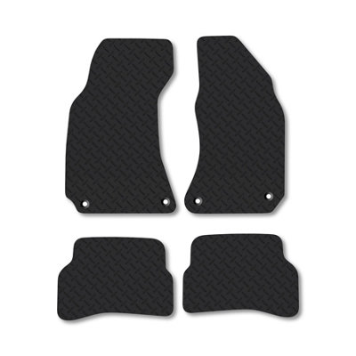 Car Mat Co Vw Passat (1996-2005) 5mm Rubber Premium Car Mats Heavy-Duty Tailored Fit from B&Q