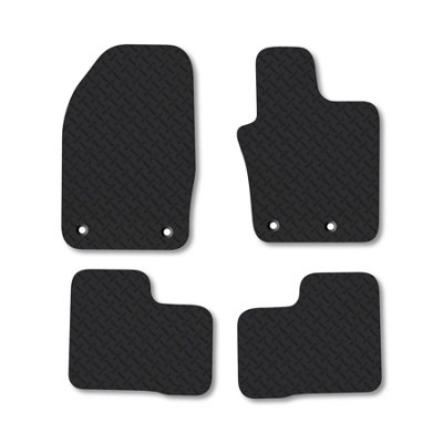 Car Mat Co Fiat 500X  (2016+) 5mm Rubber Premium Car Mats Heavy-Duty Tailored Fit from B&Q