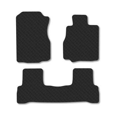 Car Mat Co Honda Cr-V (2006-2012) 5mm Rubber Premium Car Mats Heavy-Duty Tailored Fit from B&Q