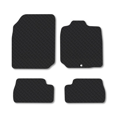 Car Mat Co Nissan Micra (2003-2010) 5mm Rubber Premium Car Mats Heavy-Duty Tailored Fit from B&Q