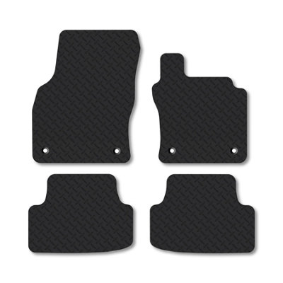 Car Mat Co Vw Golf Mk8 (2019+) 5mm Rubber Premium Car Mats Heavy-Duty Tailored Fit from B&Q