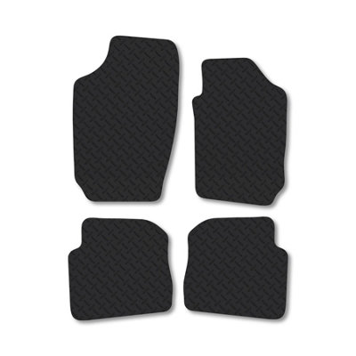 Car Mat Co Skoda Fabia (2000-2007) 5mm Rubber Premium Car Mats Heavy-Duty Tailored Fit from B&Q