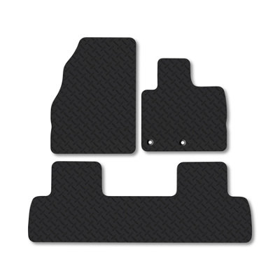 Car Mat Co Renault Scenic (2009-2016) 5mm Rubber Car Mats Heavy-Duty Tailored Fit from B&Q