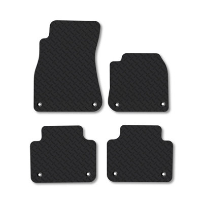 Car Mat Co Vw Touareg (2018+) 5mm Rubber Premium Car Mats Heavy-Duty Tailored Fit from B&Q