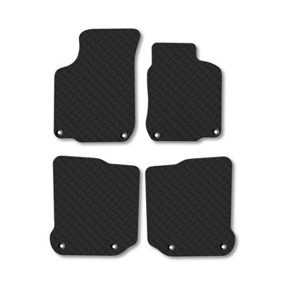 Car Mat Co Skoda Octavia (1998-2004) 5mm Rubber Premium Car Mats Heavy-Duty Tailored Fit from B&Q