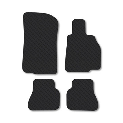 Car Mat Co Bmw 3 Series 2000-2007 (E46) (Cabriolet) Rubber Car Mats Heavy-Duty Tailored Fit from B&Q