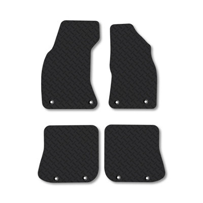 Car Mat Co Audi A4 Avant (1995-2002) 5mm Rubber Premium Car Mats Heavy-Duty Tailored Fit from B&Q