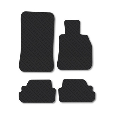 Car Mat Co Bmw 1 Series 2007-2014 (E82 E88) (Coupe  Cabriolet) Rubber Car Mats Heavy-Duty from B&Q