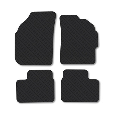 Car Mat Co Chevrolet Matiz (1998-2010) 5mm Rubber Car Mats Heavy-Duty Tailored Fit from B&Q