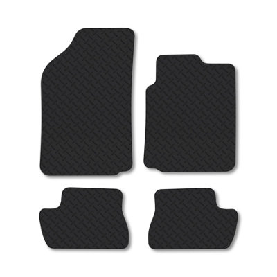 B&Q -  Citroen C2 (2003-2009) 5mm Rubber Premium Car Mats Heavy-Duty Tailored Fit