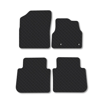 Car Mat Co Citroen C3 Picasso (2008-2017) 5mm Rubber Car Mats Heavy-Duty Tailored Fit from B&Q