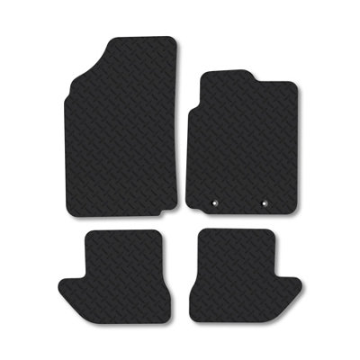 Car Mat Co Citroen C3 Pluriel (2003-2010) 5mm Rubber Car Mats Heavy-Duty Tailored Fit from B&Q