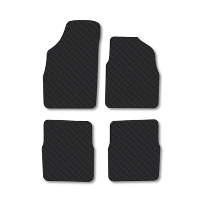Car Mat Co Fiat Panda (2004-2012) 5mm Rubber Premium Car Mats Heavy-Duty Tailored Fit from B&Q