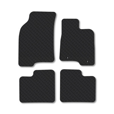 Car Mat Co Fiat Panda (2012-2015) 5mm Rubber Premium Car Mats Heavy-Duty Tailored Fit from B&Q