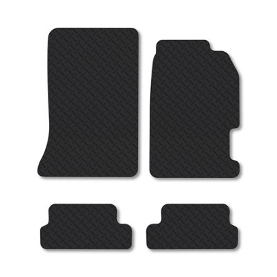 B&Q -  Honda Prelude (1996-2001) 5mm Rubber Premium Car Mats Heavy-Duty Tailored Fit