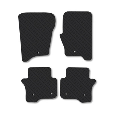 Car Mat Co Land Rover Discovery 4 (2013-2017) 5mm Rubber Car Mats Heavy-Duty Tailored Fit from B&Q