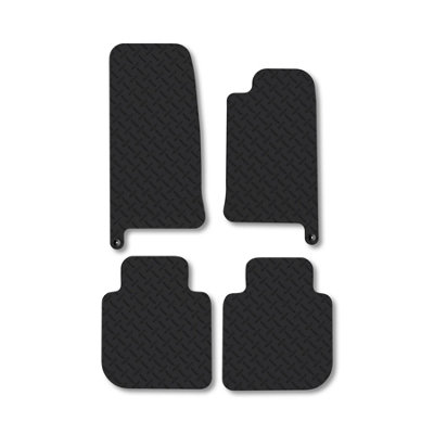 Car Mat Co Jaguar Xj (1994-2004) (Lwb) 5mm Rubber Car Mats Heavy-Duty Tailored Fit from B&Q