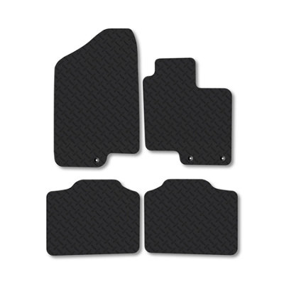 Car Mat Co Kia Optima (2012-2016) 5mm Rubber Premium Car Mats Heavy-Duty Tailored Fit from B&Q